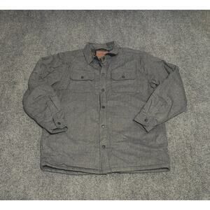 NWOT Rugged Elements Men's Quilted Lined Shirt Jacket, Charcoal Gray Size XL